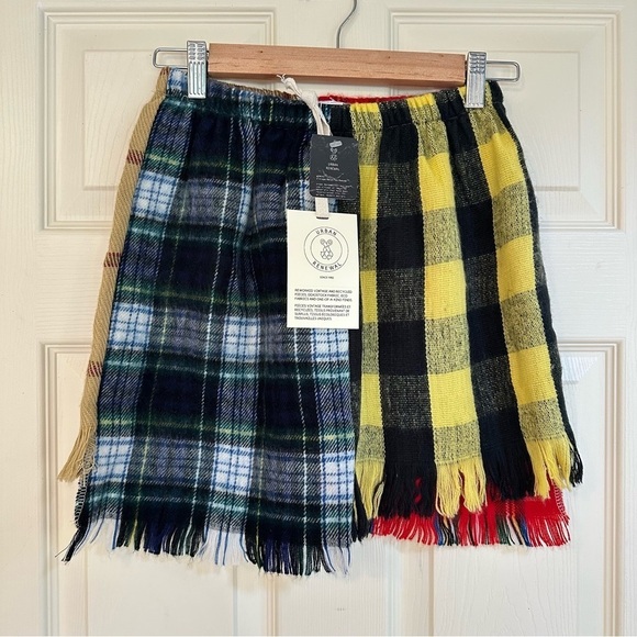 NWT UO Urban Renewal Remade Plaid Scarf Mini Skirt - Picture 5 of 11